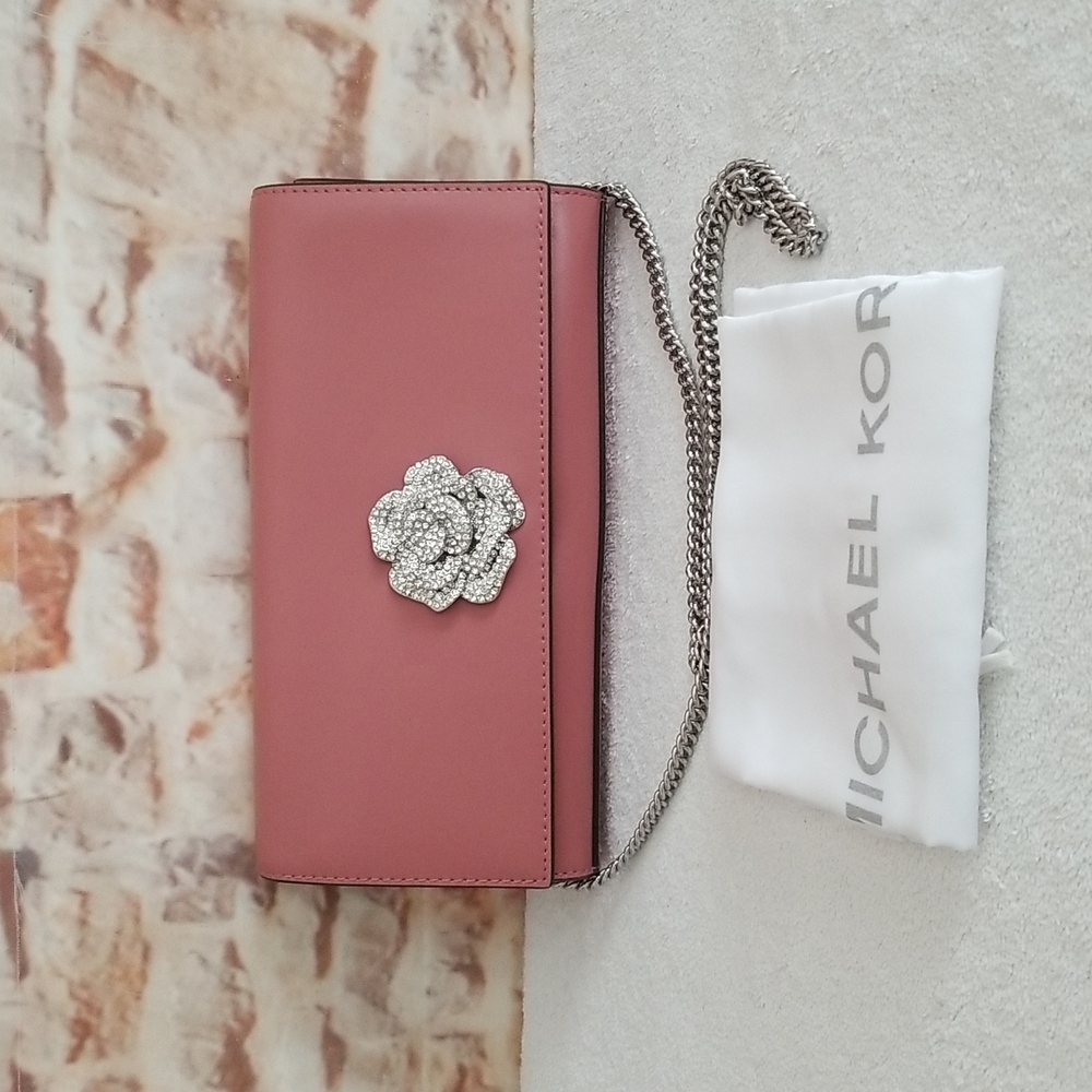 New Michael Kors Bellamie Convertible Clutch Bag